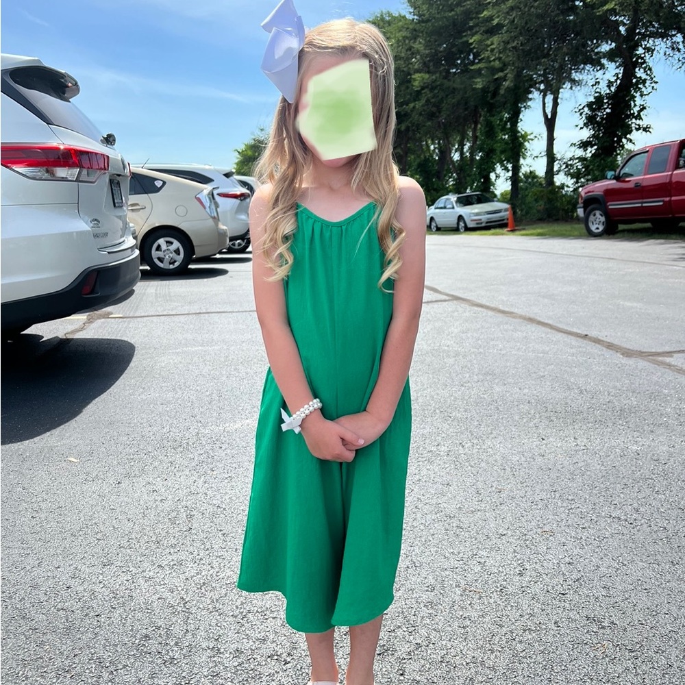 ODDY Girls Green Jumpsuit
